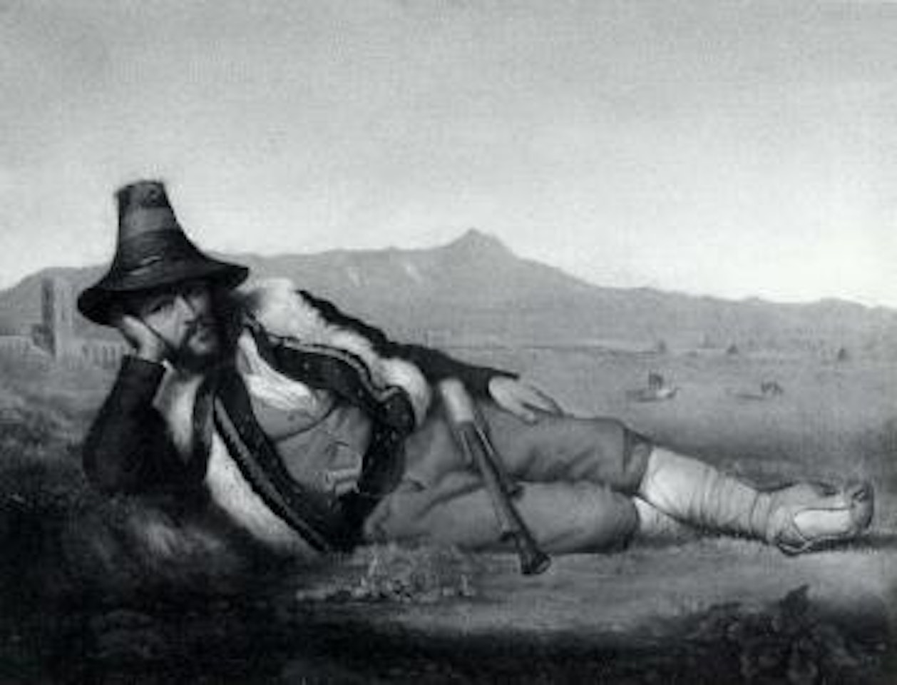 On Roman campagna by Italian School