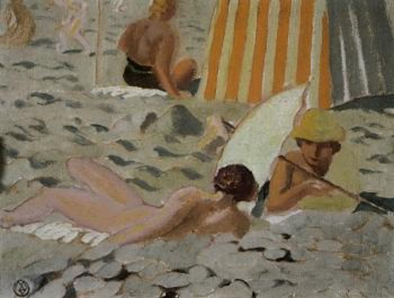 Plage a l'ombrelle by Maurice Denis
