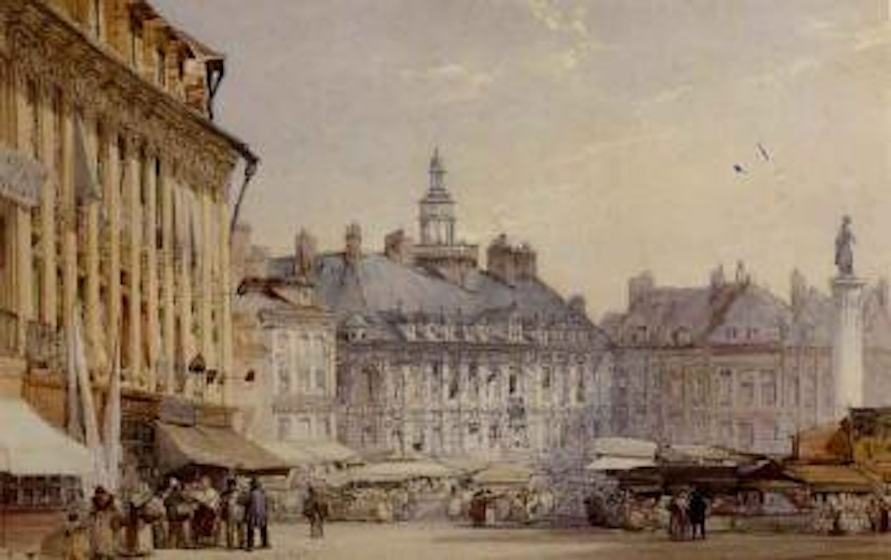 Market square, Brussels by William Callow