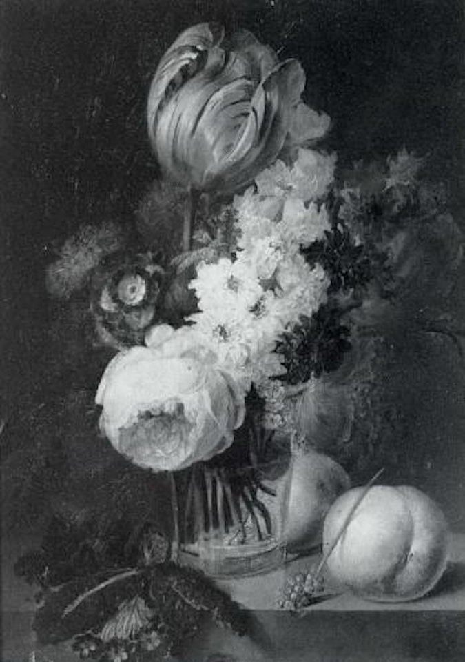 Still life with tulips by Continental School