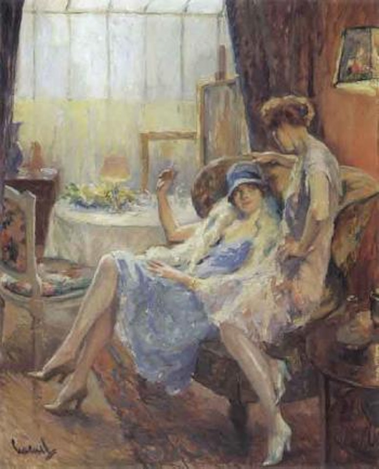 Visit to the studio by Edward Cucuel