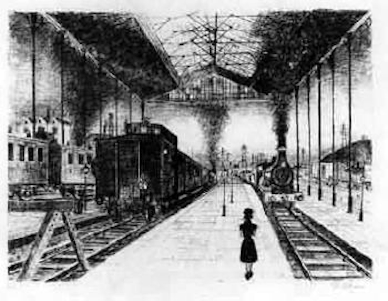 La gare by Paul Delvaux