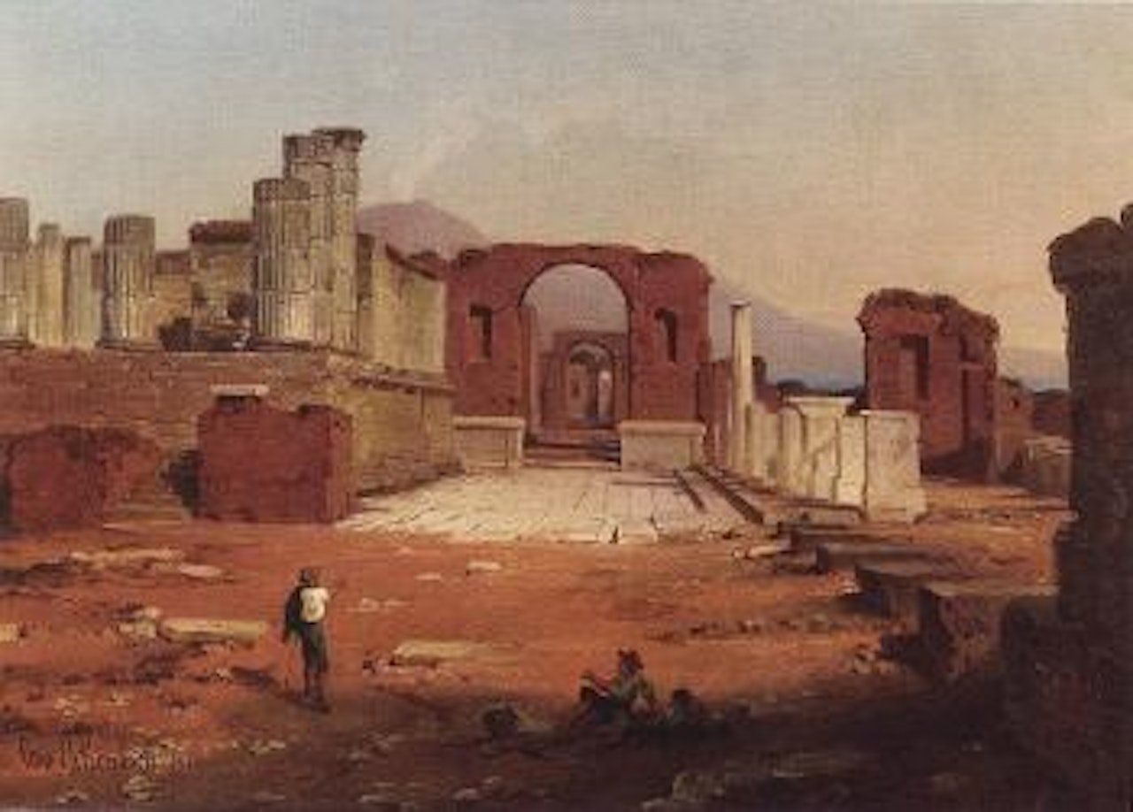 Ruins of Pompeji by Oswald Achenbach