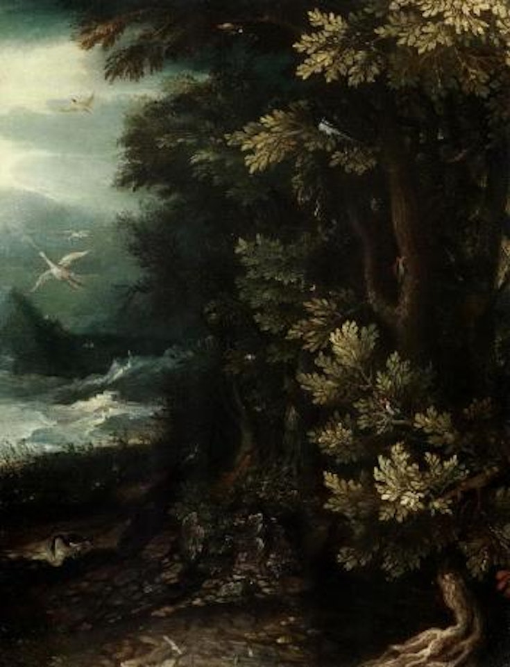 Wood landscape with animals by Jan Brueghel the Younger