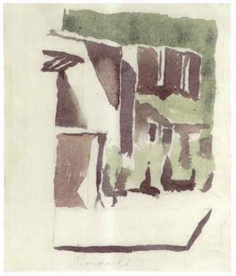 Paesaggio - Casa in Rovina by Giorgio Morandi
