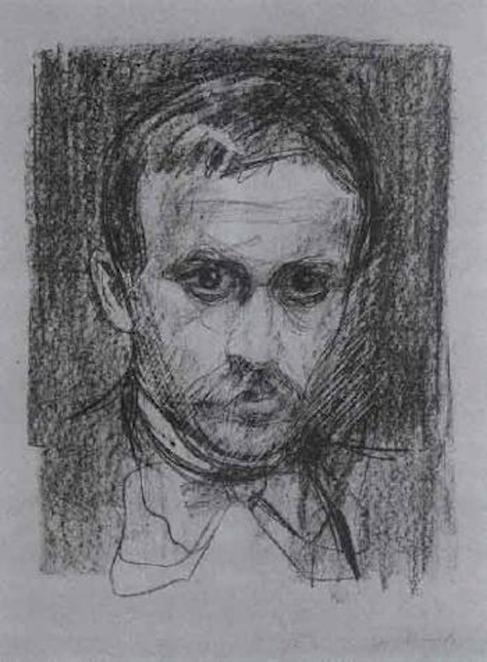 Portrait Sigbjorn Obstfelder by Edvard Munch