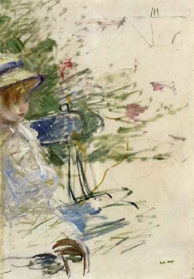 Petite fille dans un Jardin by Berthe Morisot