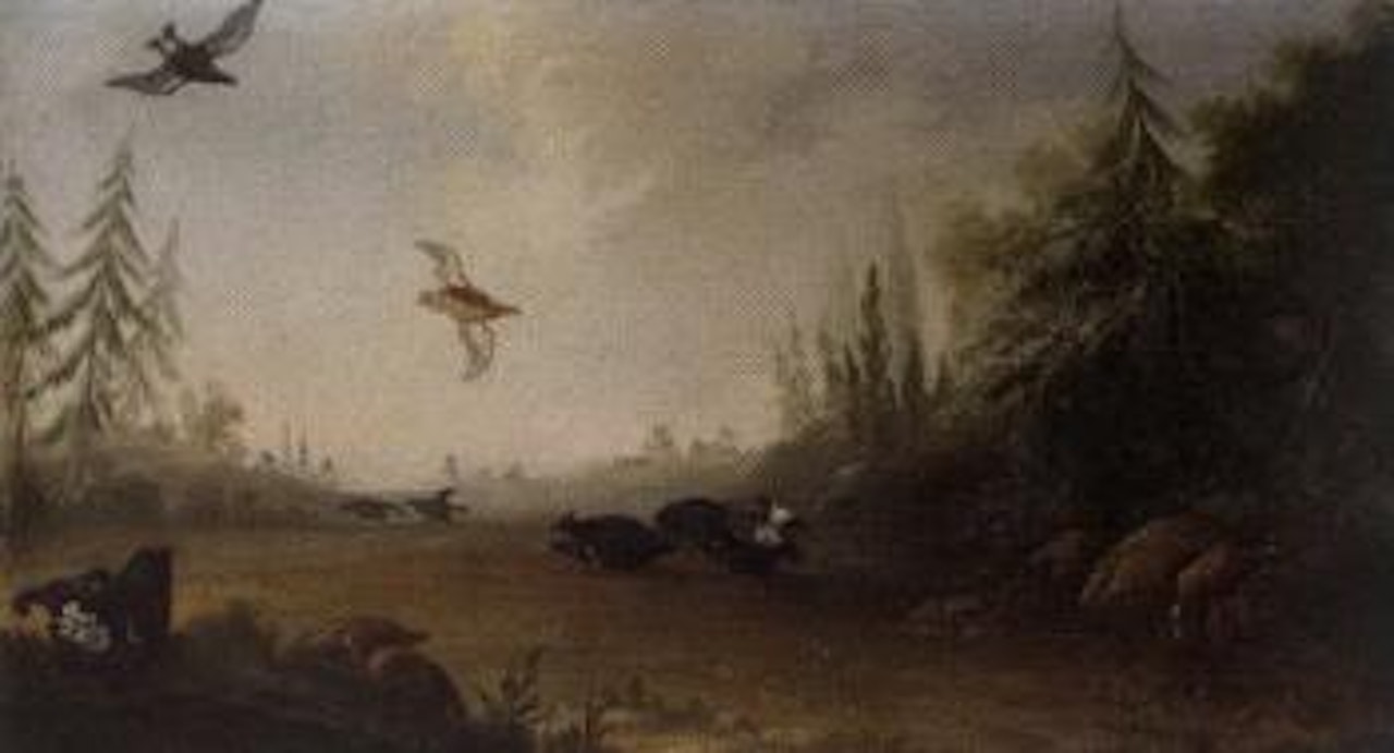 Landscape with grouse by David Klöcker von Ehrenstrahl
