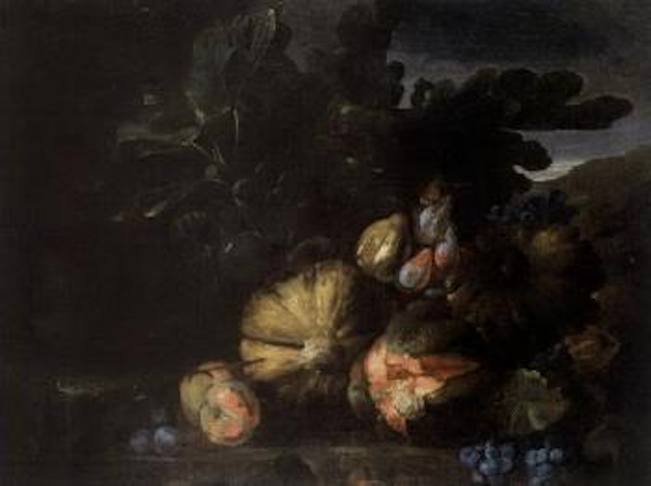 Still life of fruit by Franz Werner von Tamm