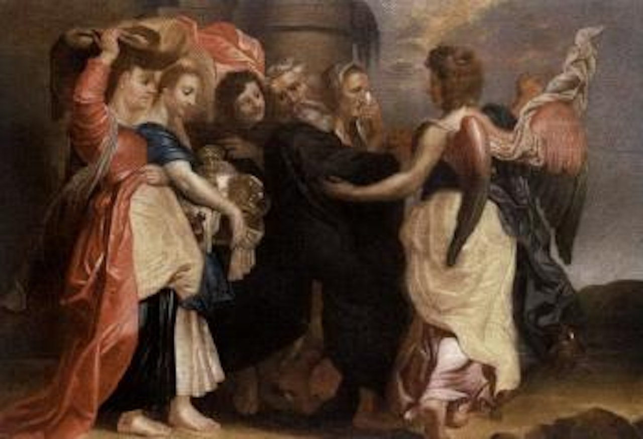 The departure of Angel Raphael and Tobias by Peter Paul Rubens