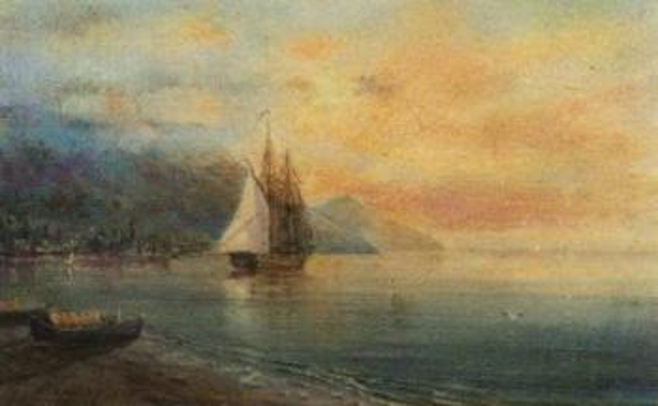 Tranquil dawn on the Black Sea coast by Ivan Konstantinovich Aivazovsky