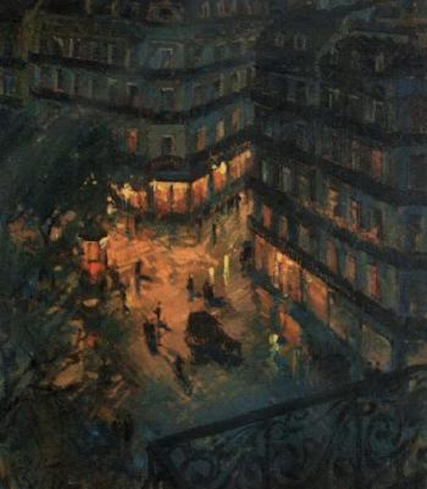 Paris by night by Konstantin Alekseevich Korovin