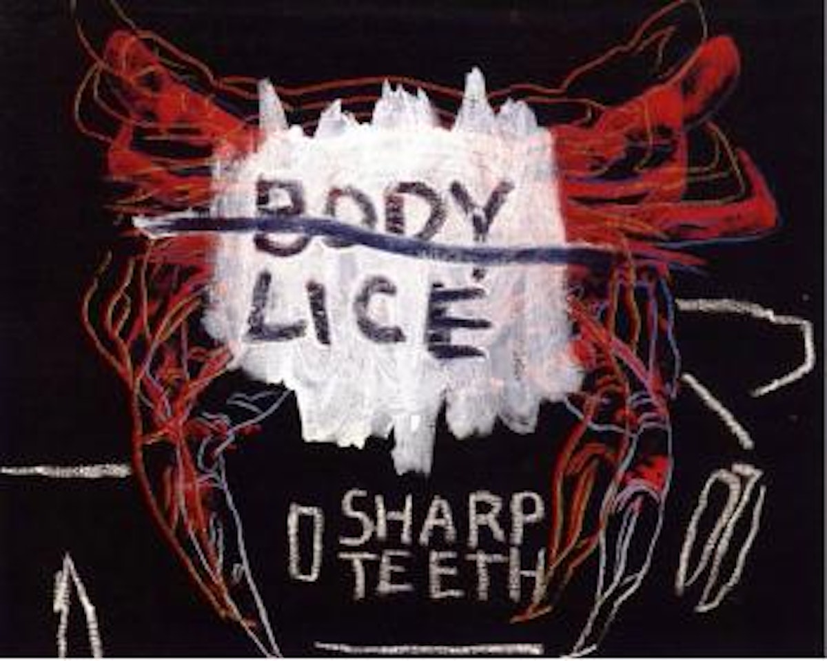 Sharp teeth by Jean-Michel Basquiat by Andy Warhol