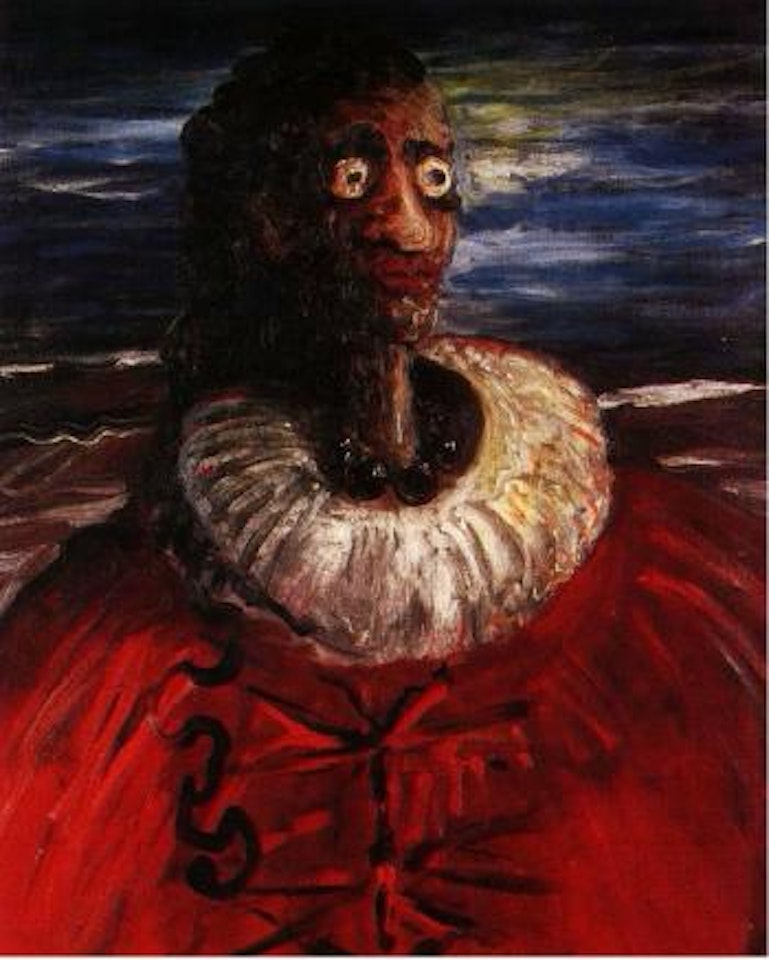 Red portrait by George Condo