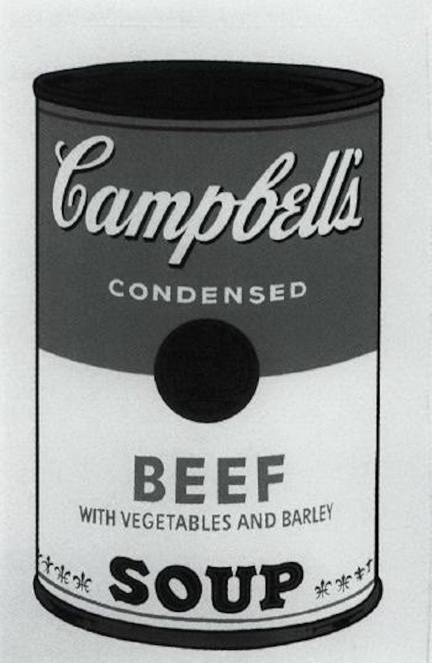 Beef, Campbell's soup by Andy Warhol