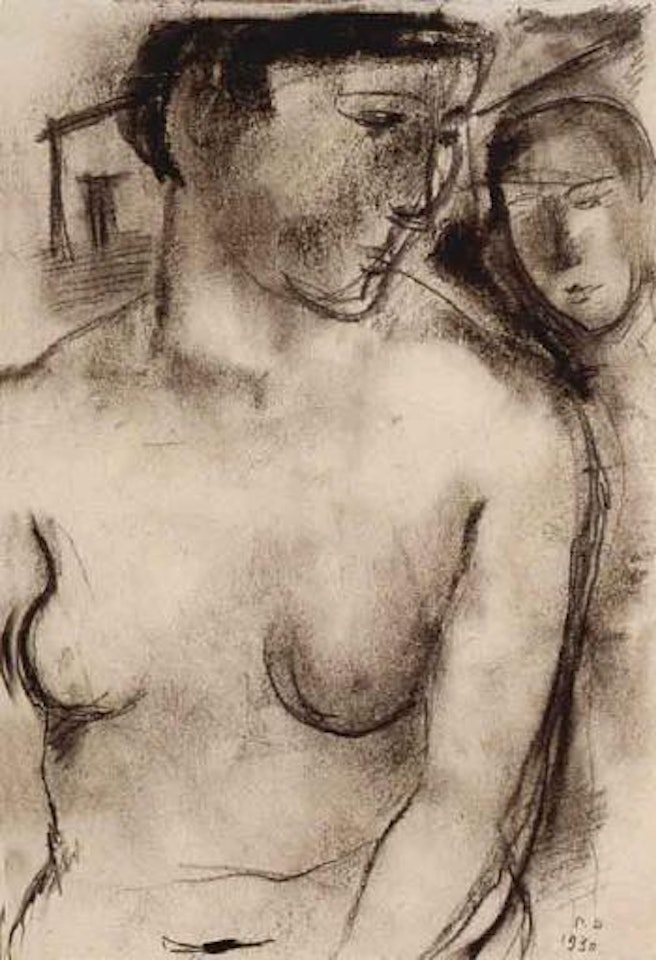 Deux femmes nues by Paul Delvaux