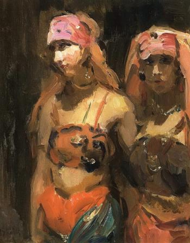 Oriental belly-dancers by Isaac Israels