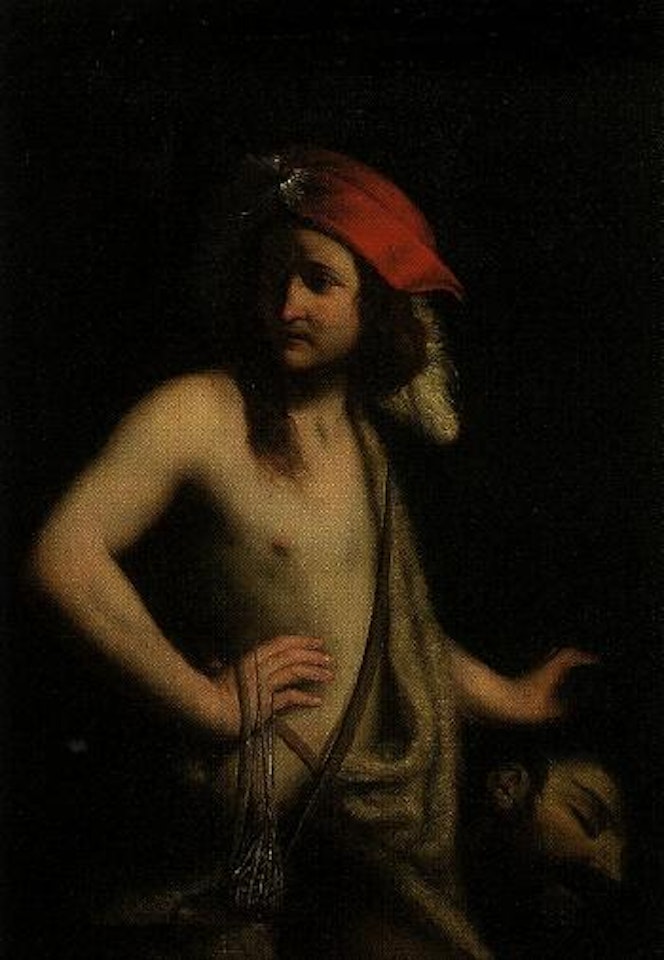 David with the head of Goliath by Italian School