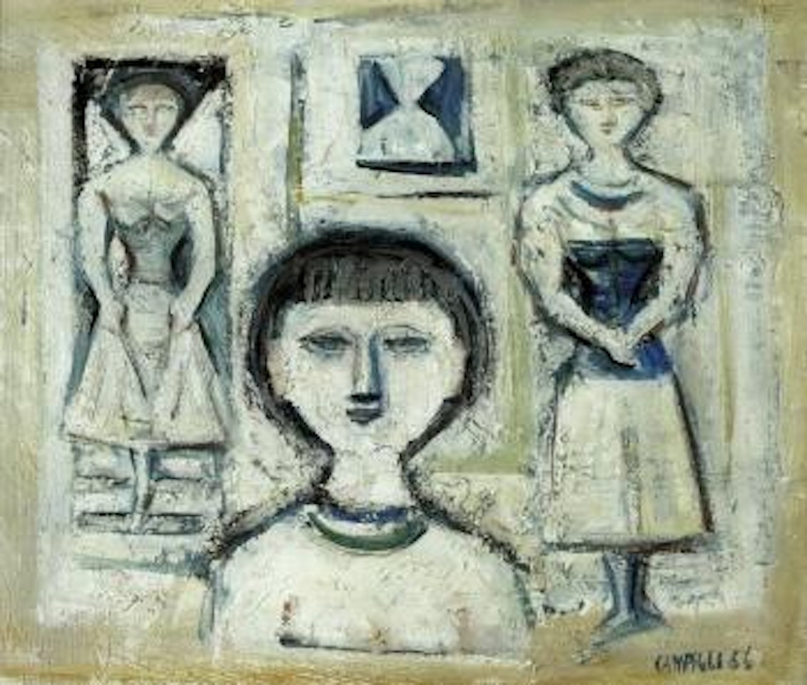 Three figures by Massimo Campigli