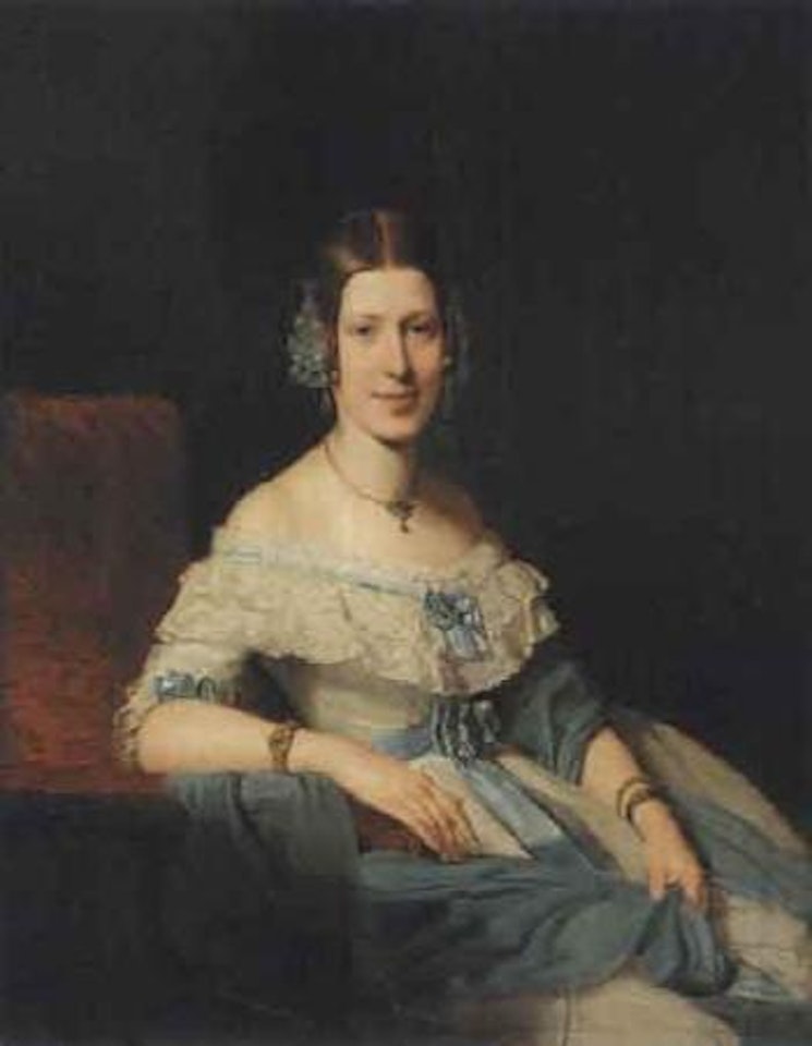 Portrait of young woman by Ferdinand Georg Waldmüller