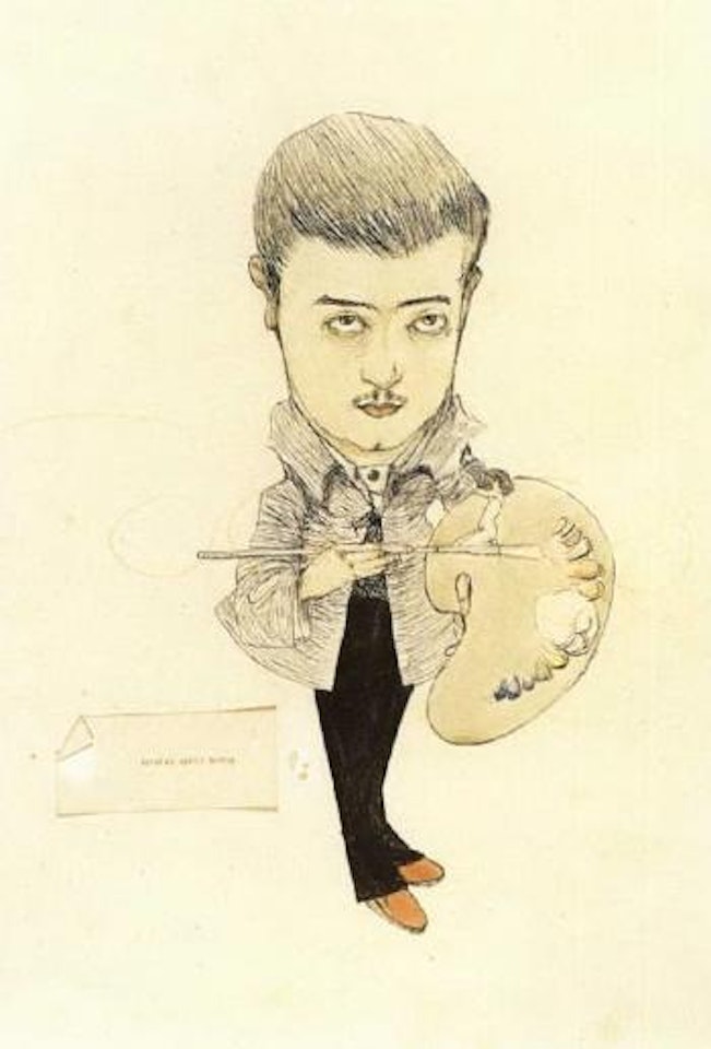 Autoportrait a la palette by Gustave Adolf Mossa