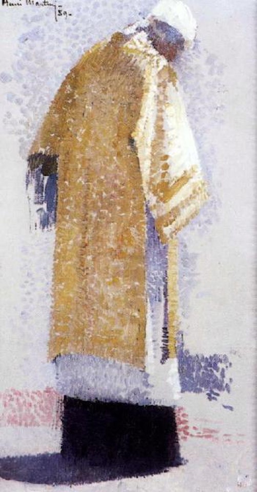 Ecclesiastique vu de dos. L'Eveque d'Autun et ecclesiastique by Henri Jean Guillaume Martin