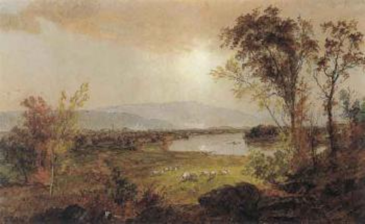 Bend in the river by Jasper Francis Cropsey