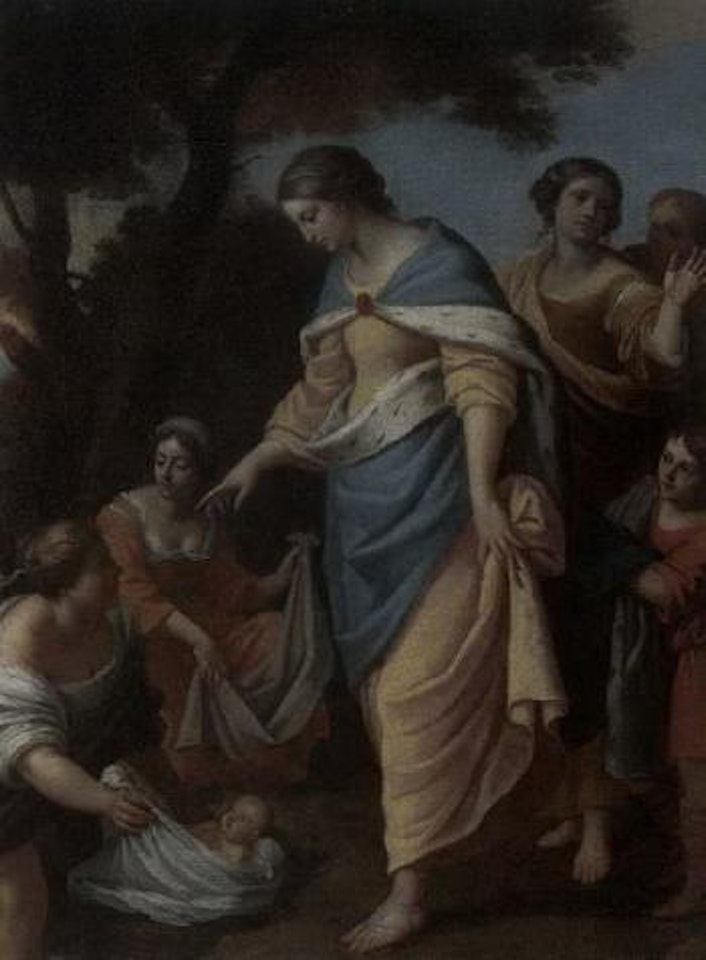 The finding of Moses by French School