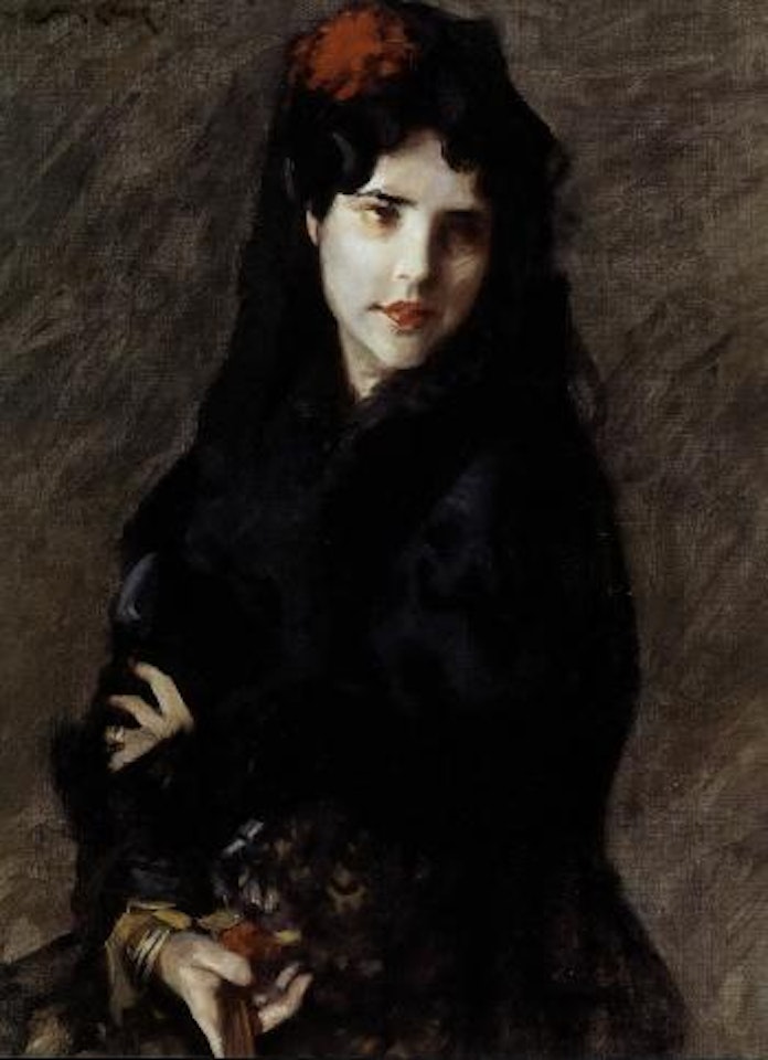 Mrs Chase in Spanish costume by William Merritt Chase