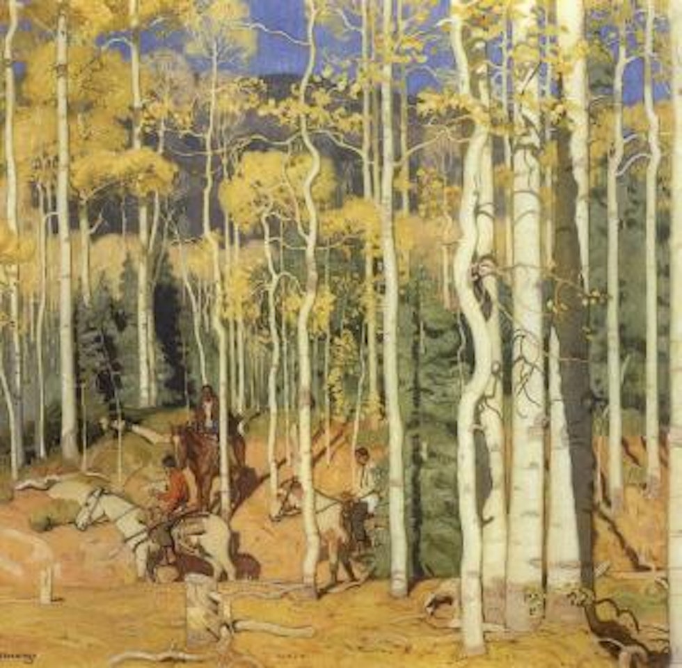 Through the Aspens by Ernest Martin Hennings