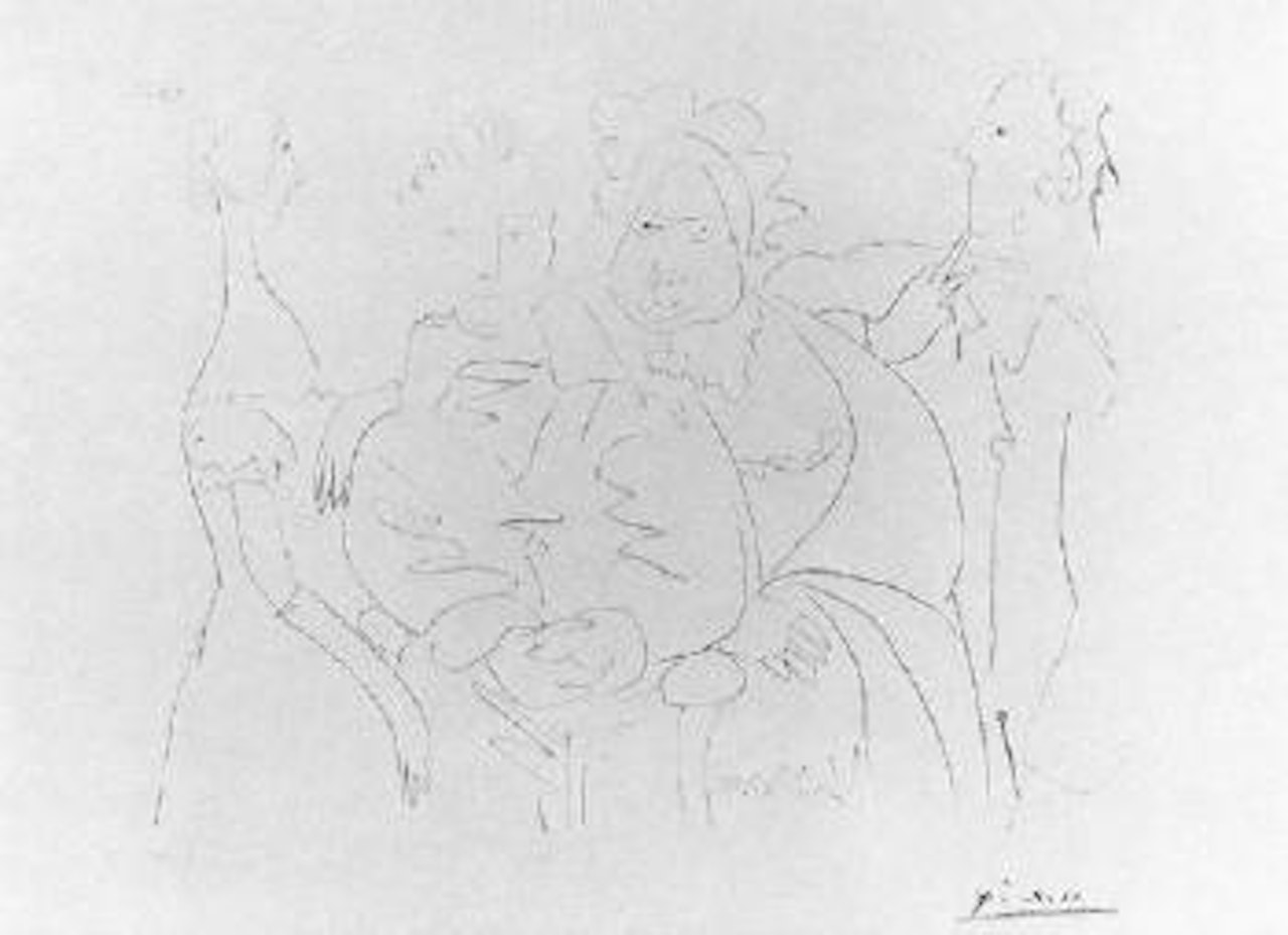 Portrait de famille, quatre personnages by Pablo Picasso