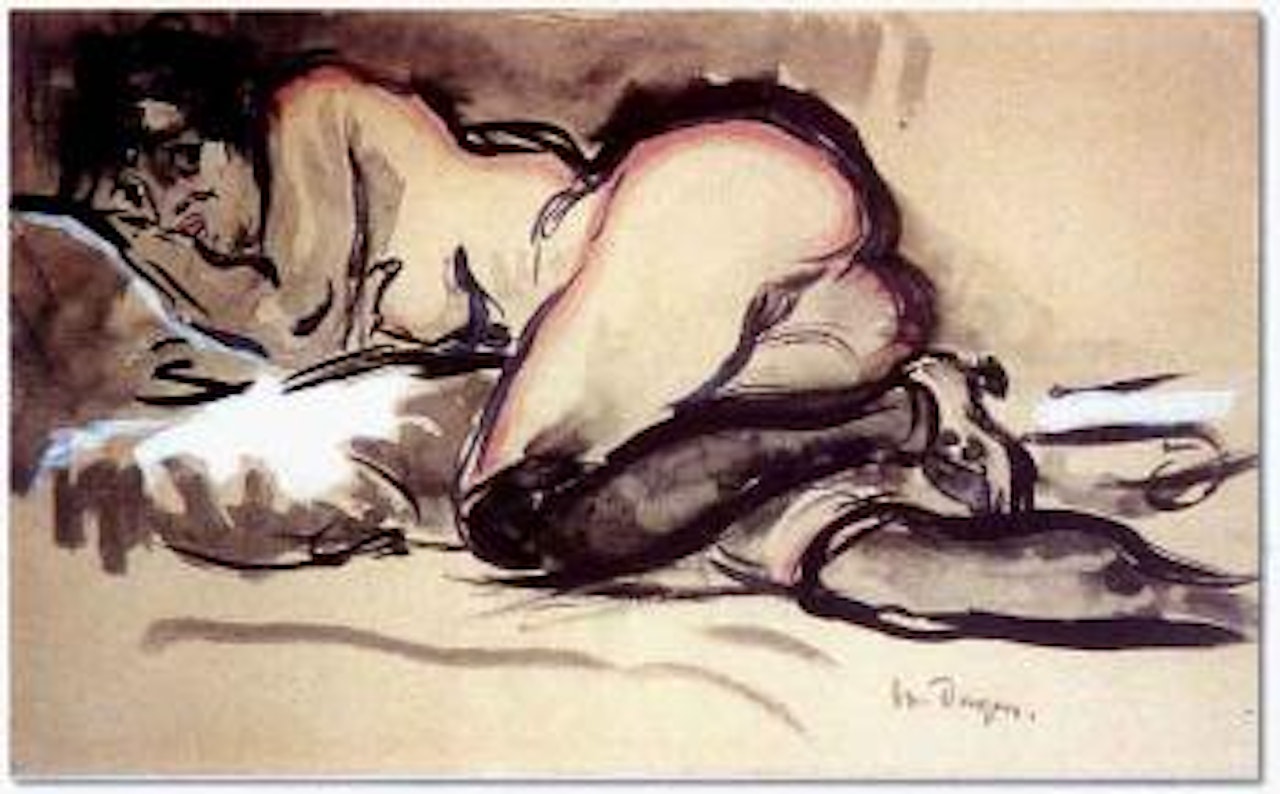 Femme nue allongee by Kees van Dongen