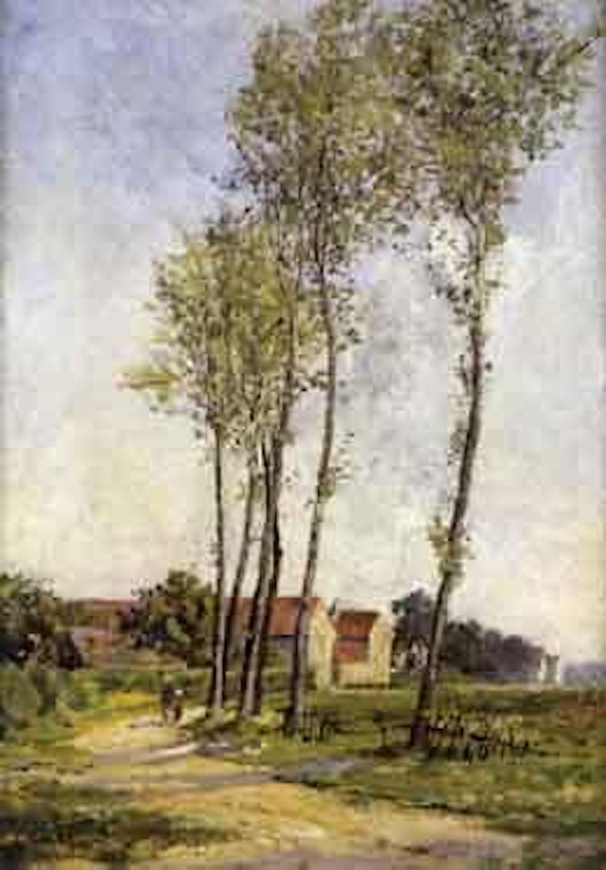 Chemin aux peupliers by Charles Ginner