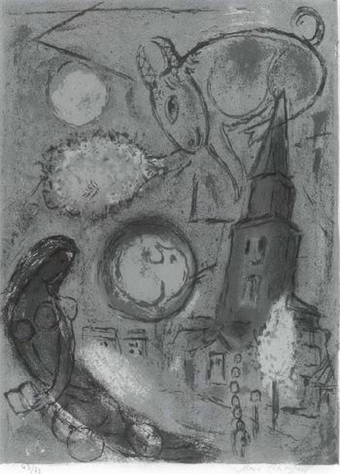 Saint-Germain-des-Pres by Marc Chagall