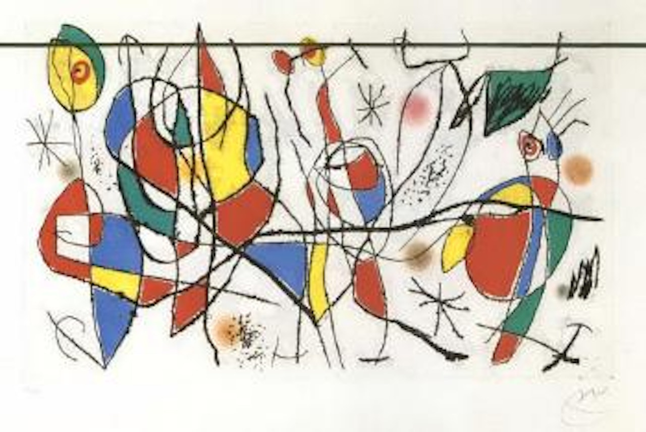 L'invitee du dimanche I by Joan Miró