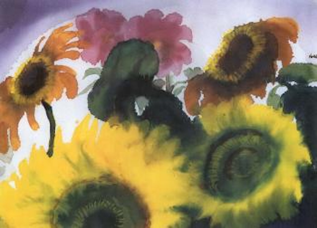 Sunflowers by Emil Nolde