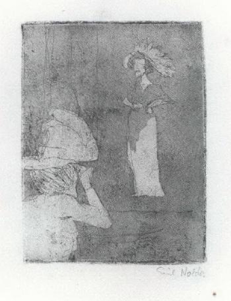 In the cabaret by Emil Nolde