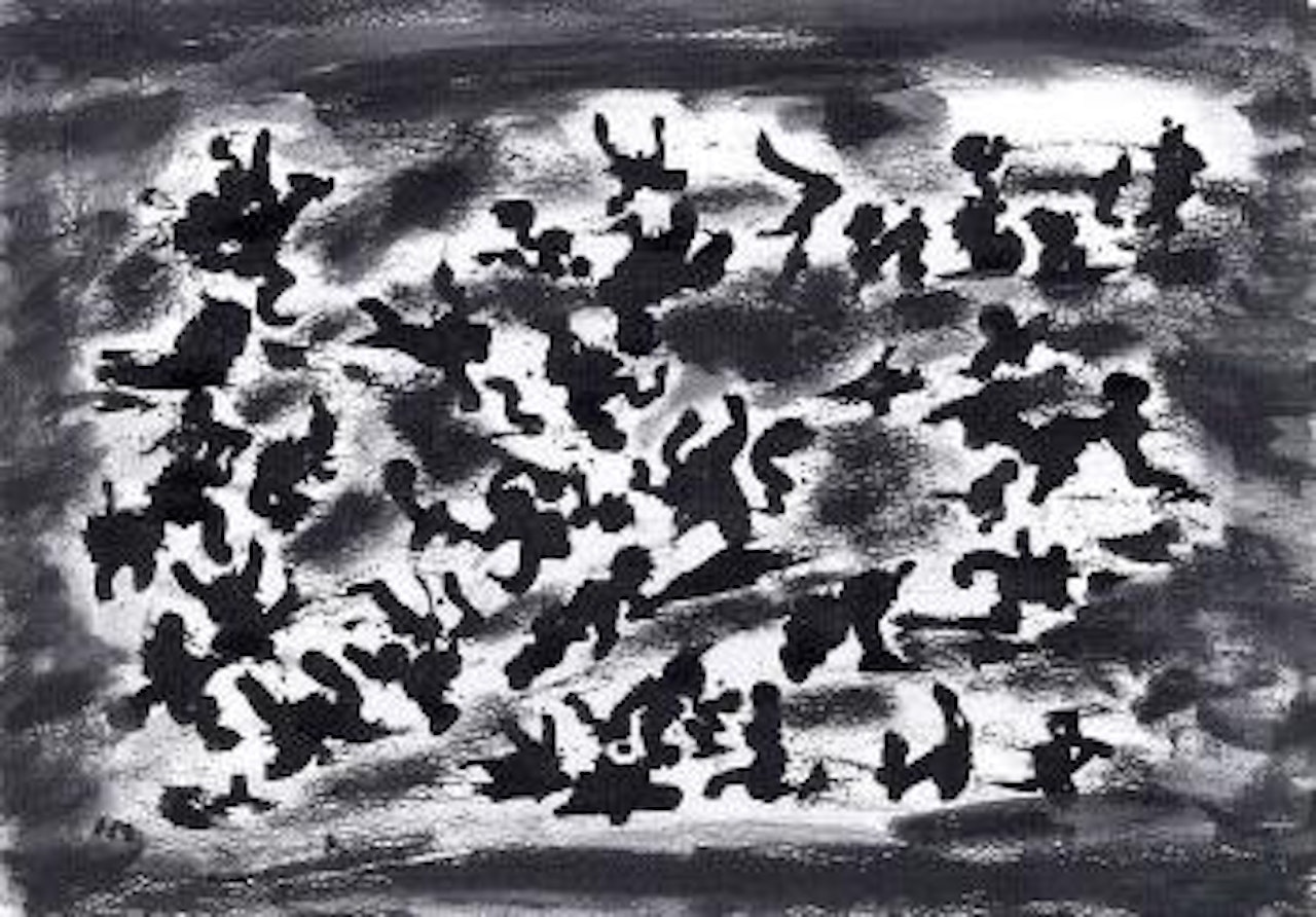 Peinture acrylique et Encre de Chine by Henri Michaux