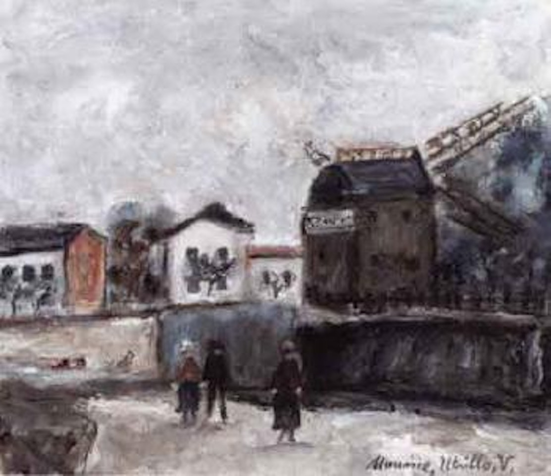 Montmartre, le Moulin de la Galette by Maurice Utrillo