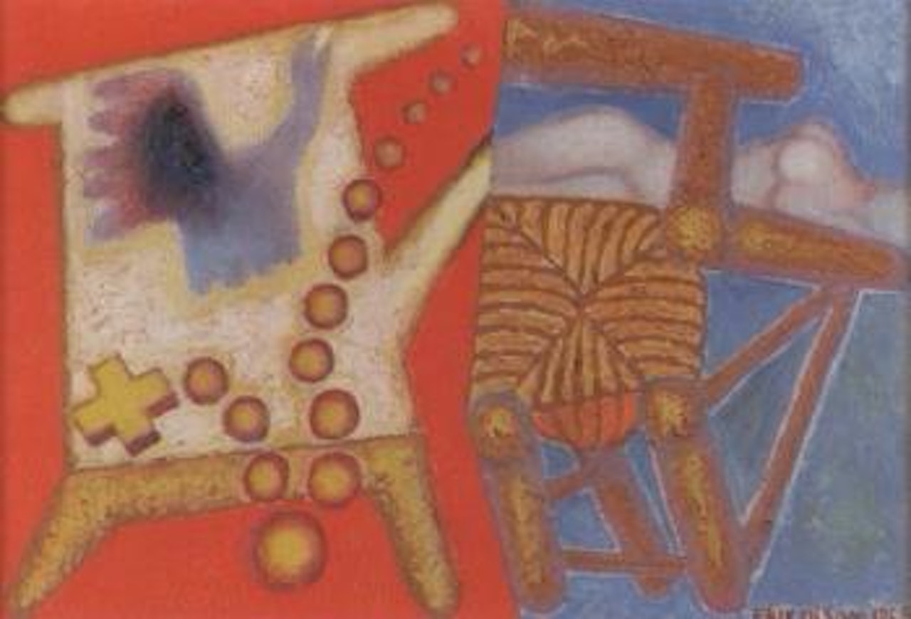 Table and chair by Erik Olson