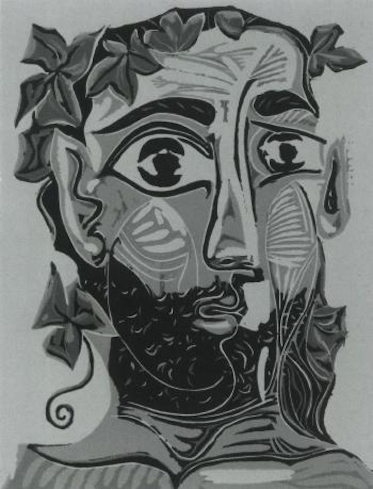 Homme Barbu couronne de Vigne - Bacchus by Pablo Picasso