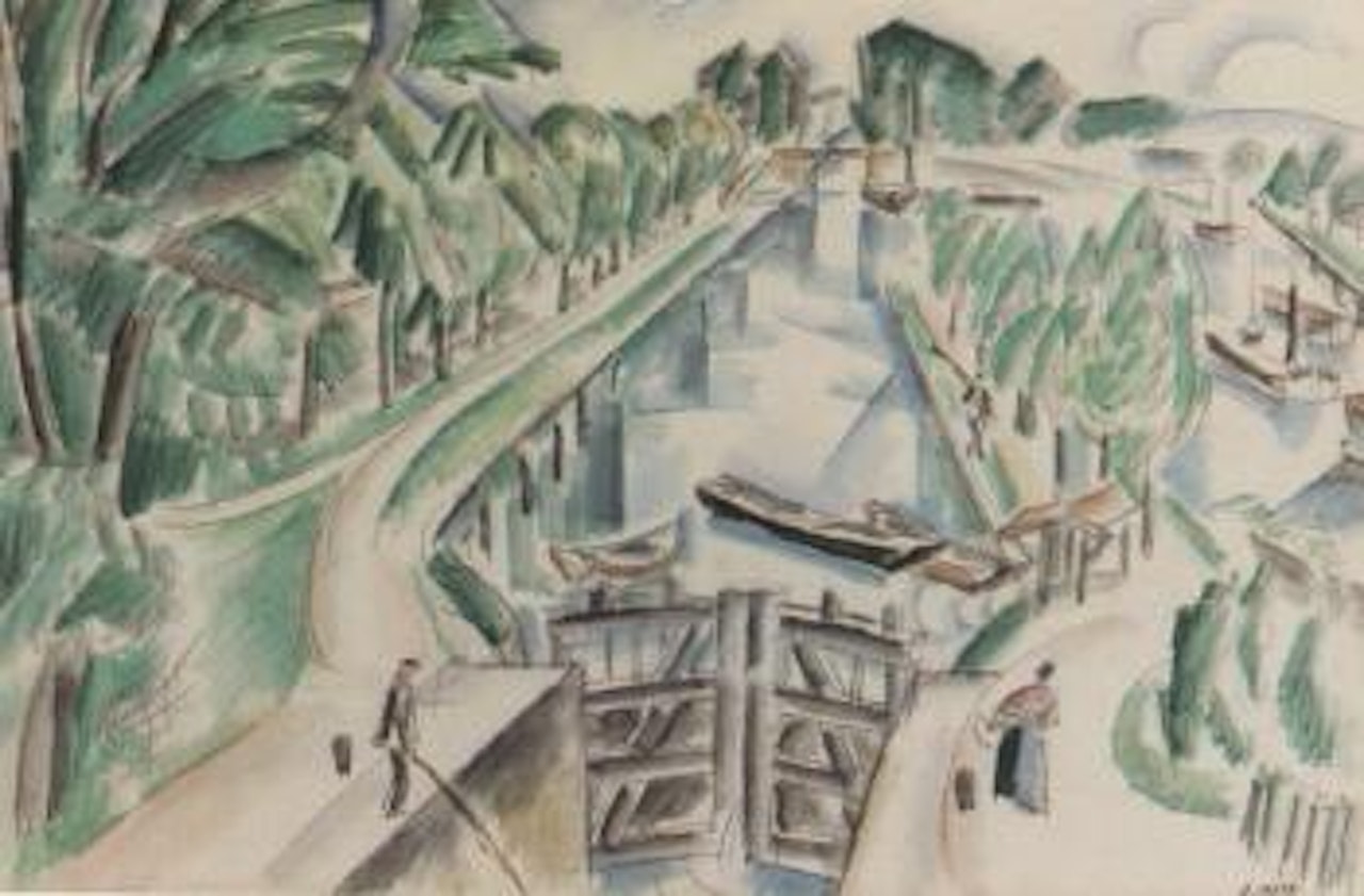 Landscape with lock by André Lhote