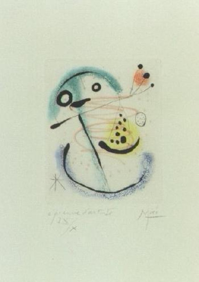 From La Bague D'Aurore - No.17 by Joan Miró