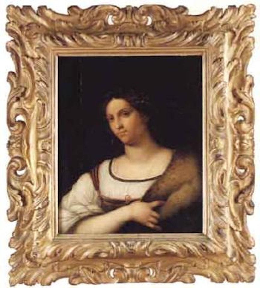 Fornarina - portrait of young woman by Sebastiano del Piombo
