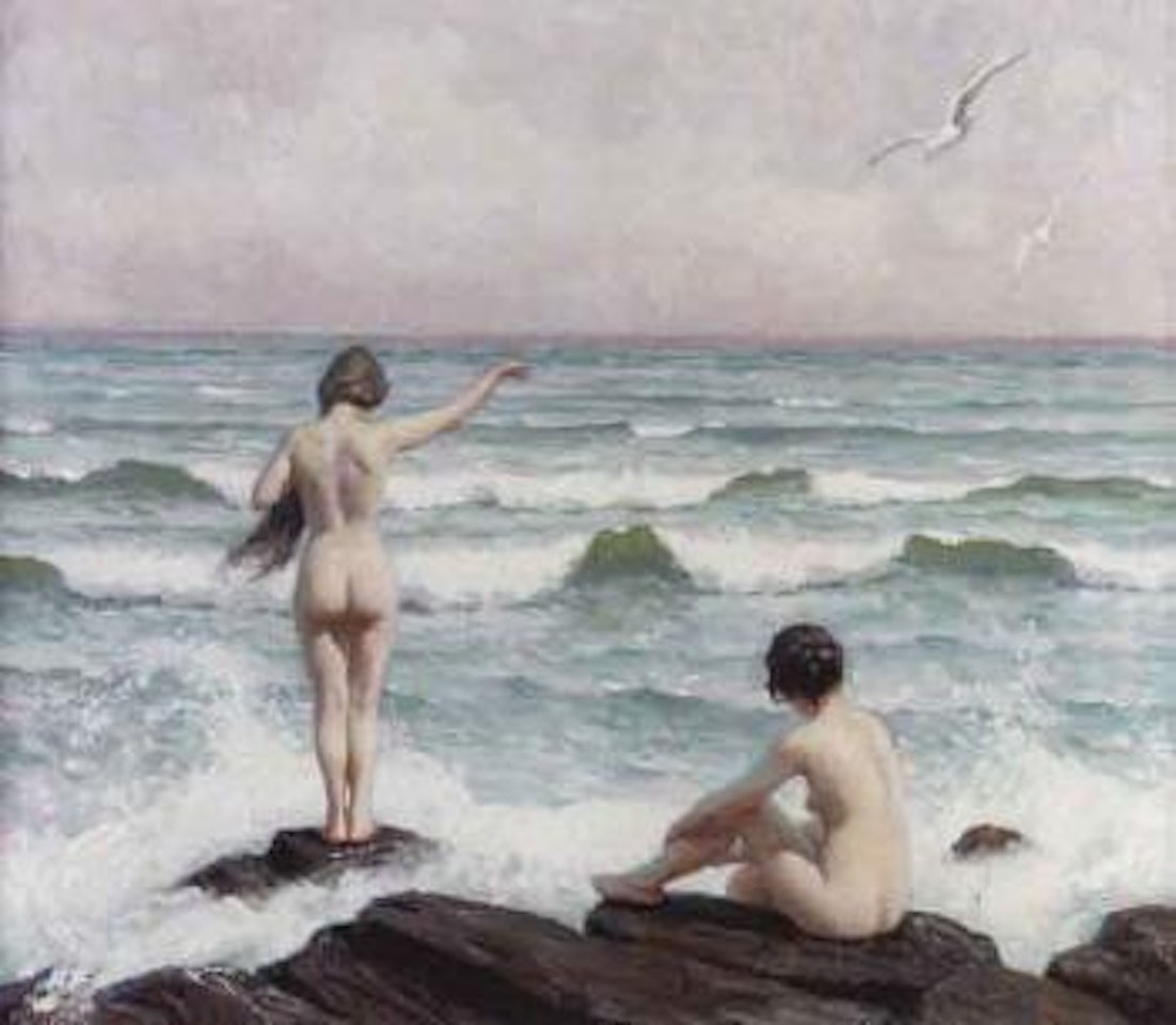 Women bathing by Paul Fischer