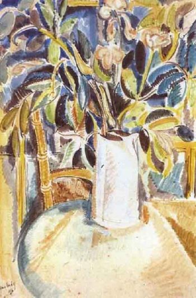 Still life with vase of flowers by Jean Dufy