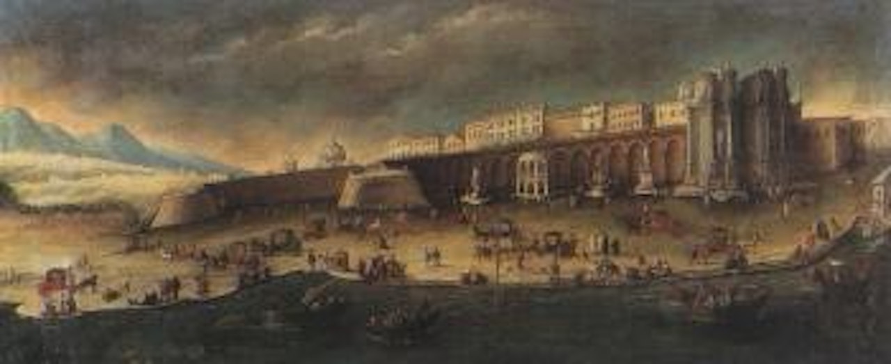 Capriccio landscape with festival by Venetian School