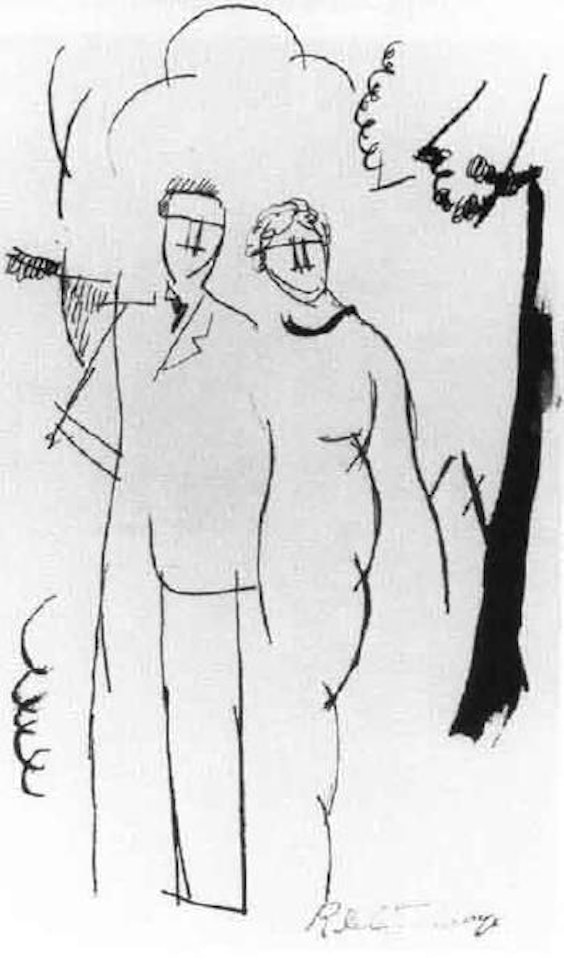 Le couple debout by Roger de la Fresnaye