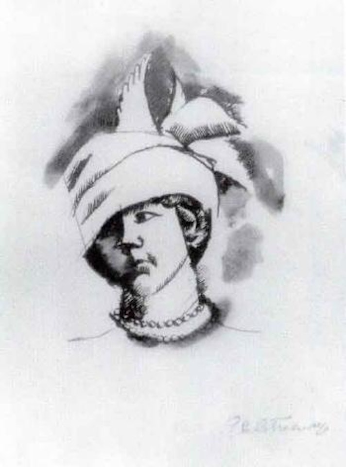 Alice au grand chapeau, belle-soeur de l'artiste by Roger de la Fresnaye