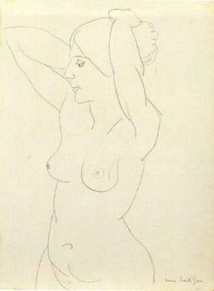 Modele nu, bras leves by Henri Matisse